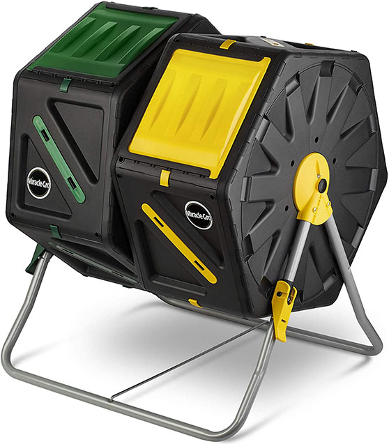 Miracle-Gro Dual Chamber Compost Tumbler Amazon holiday gift guide garden gardeners
