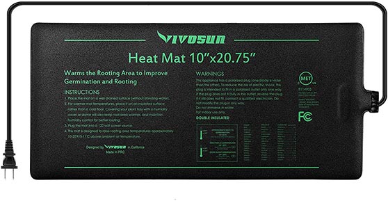 VIVOSUN Durable Waterproof Seedling Heat Mat Amazon garden gift guide 