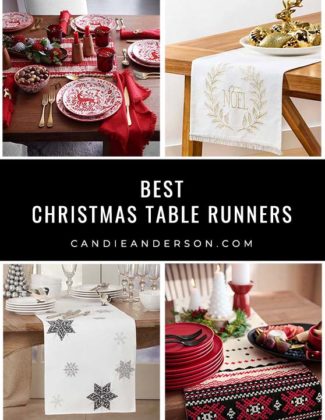 Lifestyle expert, journalist and interior design blogger Candie Anderson of candieanderson.com has the scoop on 30 of the best Christmas table runners in every design, style and trend - from elegant, farmhouse, traditional, vintage inspired, modern, coastal and contemporary.