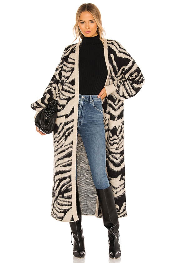 SHOW ME YOUR MUMU OUT AND ABOUT CARDIGAN Tigre Knit long cardigans