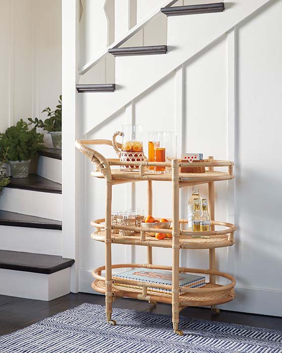 Serena and Lily Monaco Bar Cart serena and lily dining furniture sale