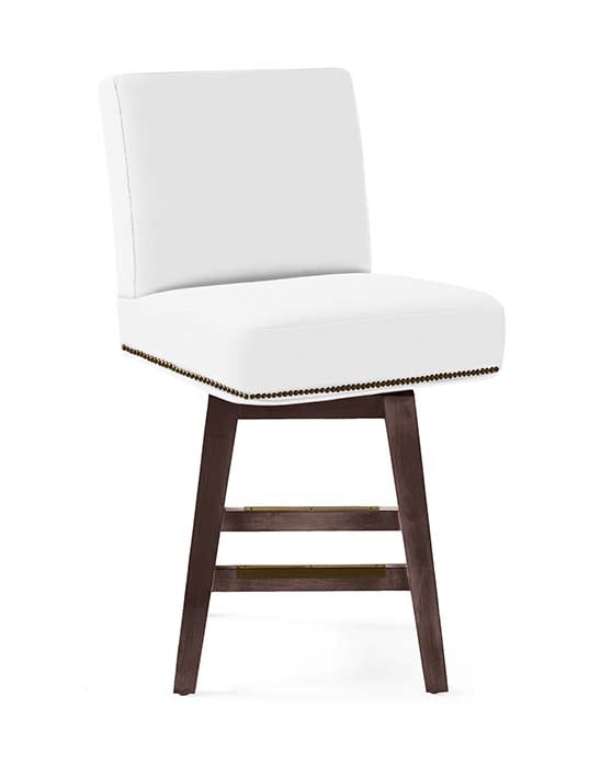 Serena and Lily Ross Swivel Counter Stool with Nailheads Brass serena and lily dining furniture sale