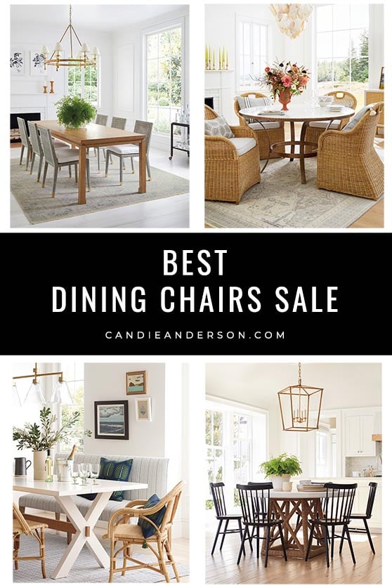 Lifestyle expert, journalist and interior design blogger Candie Anderson of candieanderson.com has the scoop on the best dining chairs, armchairs, side chairs on deep discount at the 2021 Serena & Lily dining furniture sale happening now too.