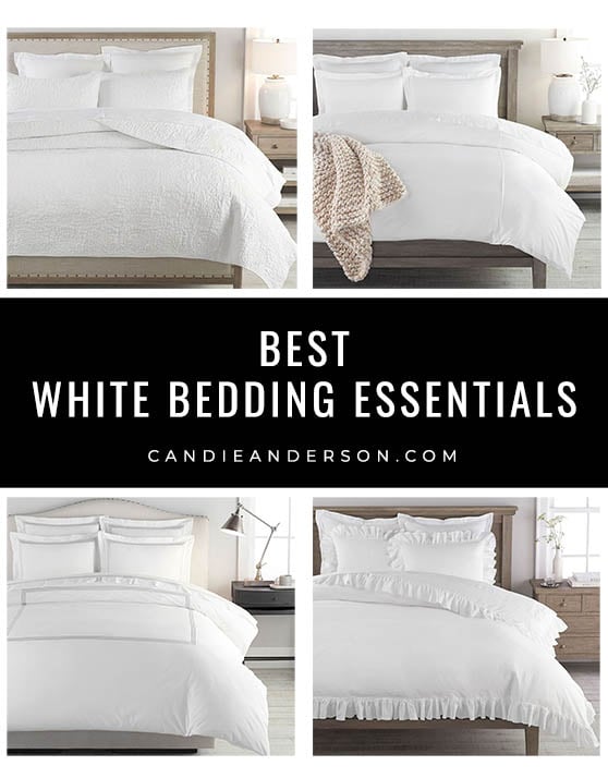 Classic White Bedding Essentials You'll Love On Sale! Candie Anderson
