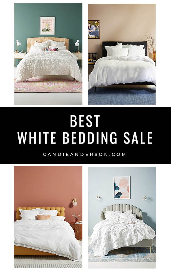 Classic White Bedding Essentials You'll Love On Sale! Candie Anderson