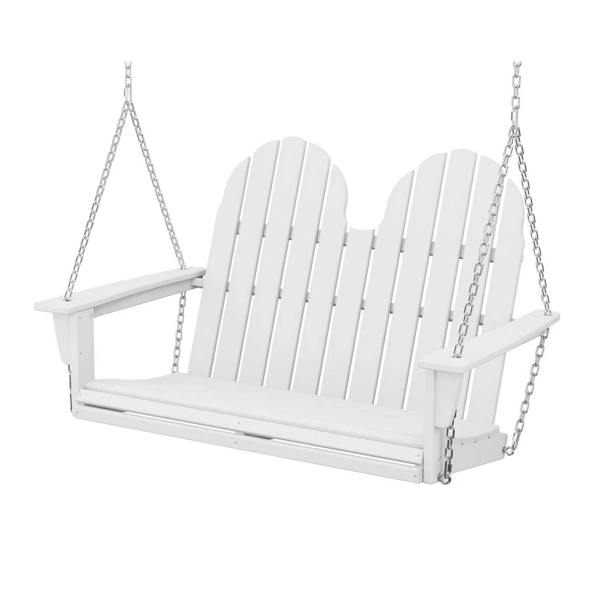 Polywood Vineyard Adirondack 48 Swing White best porch swings