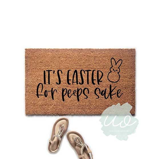 Urban Owl Home It's Easter For Peeps Sake easter doormats