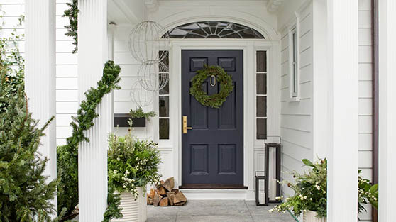 West Elm Cecilia Fiberstone Indoor:Outdoor Planters Frost Gray White outdoor planters holiday christmas