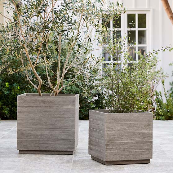 West Elm Portside Indoor:Outdoor Garden Planters planter