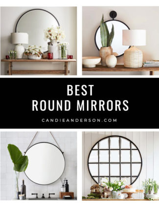 Lifestyle expert, journalist and interior design blogger Candie Anderson of candieanderson.com has the scoop on 25 of the best round mirrors in the top interior designs, styles and trends.