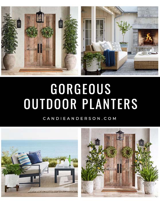 Modern outdoor furniture and outdoor planters are a hot trend for front porches and back patios across the country! Lifestyle expert, journalist and interior design blogger Candie Anderson of candieanderson.com has the scoop on the best modern outdoor planters in a variety of styles and price ranges.