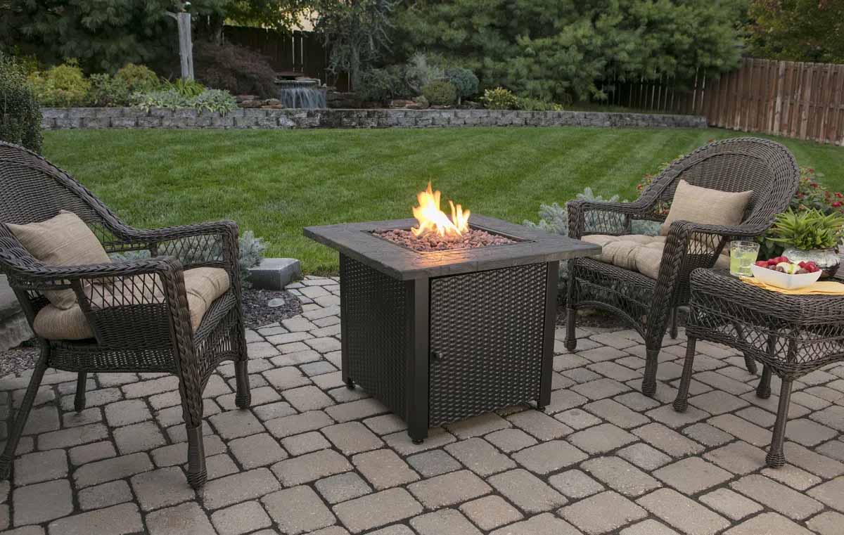 Endless Summer Square LP Gas Outdoor Fire Pit