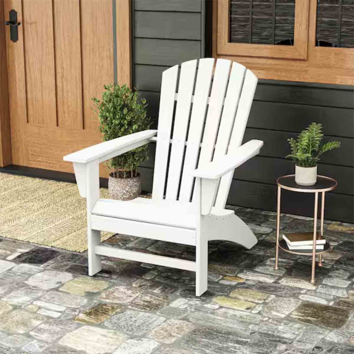 POLYWOOD Grant Park Curveback Adirondack Chair White best adirondack chairs