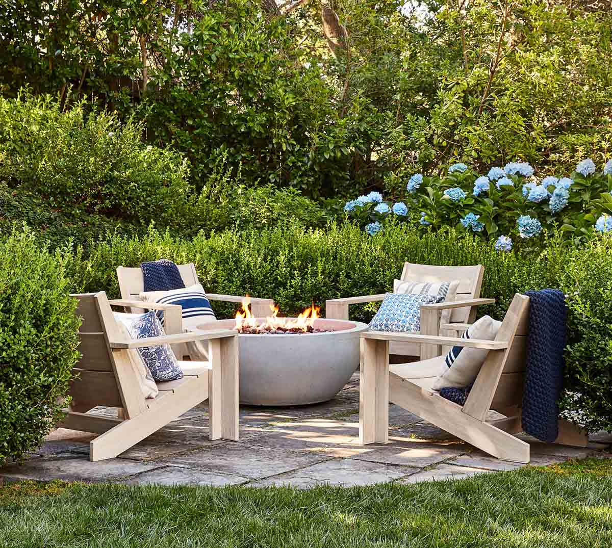Pottery Barn Indio Eucalyptus Modern Outdoor Adirondack Chair Biscotti best modern adirondack chairs fire pit