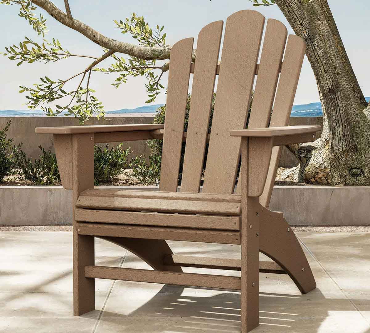 Pottery Barn Adirondack x Polywood Outdoor Lounge Chair Vintage Sahara best adirondack chairs