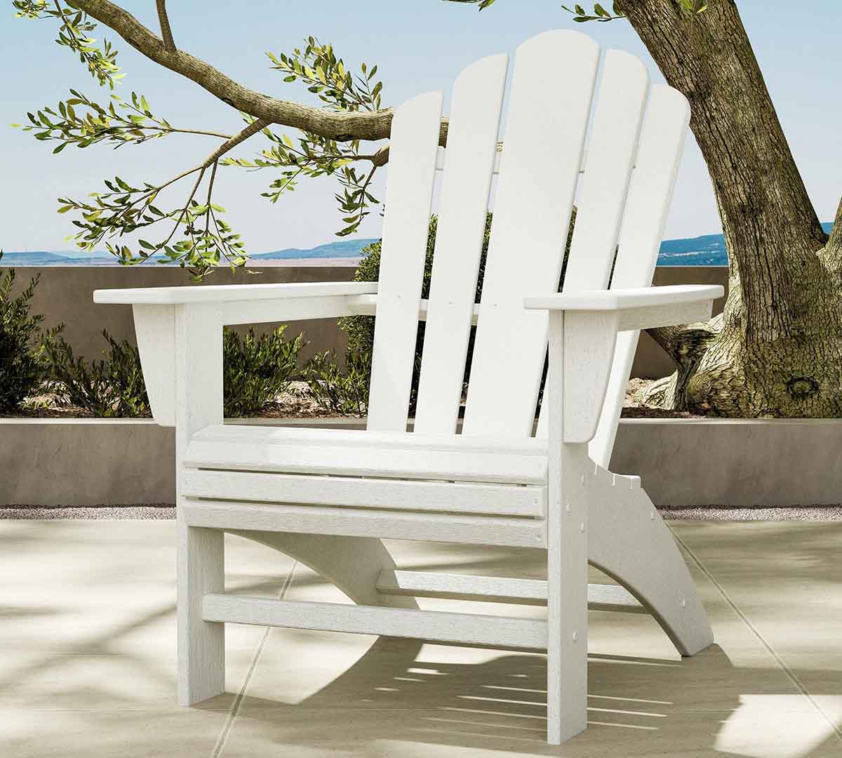 Pottery Barn Pottery Barn Adirondack x Polywood Outdoor Lounge Chair Vintage White best adirondack chairs