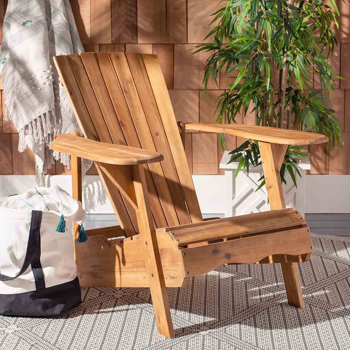 Safavieh Mopani Adirondack Chair  Natural best adirondack chairs