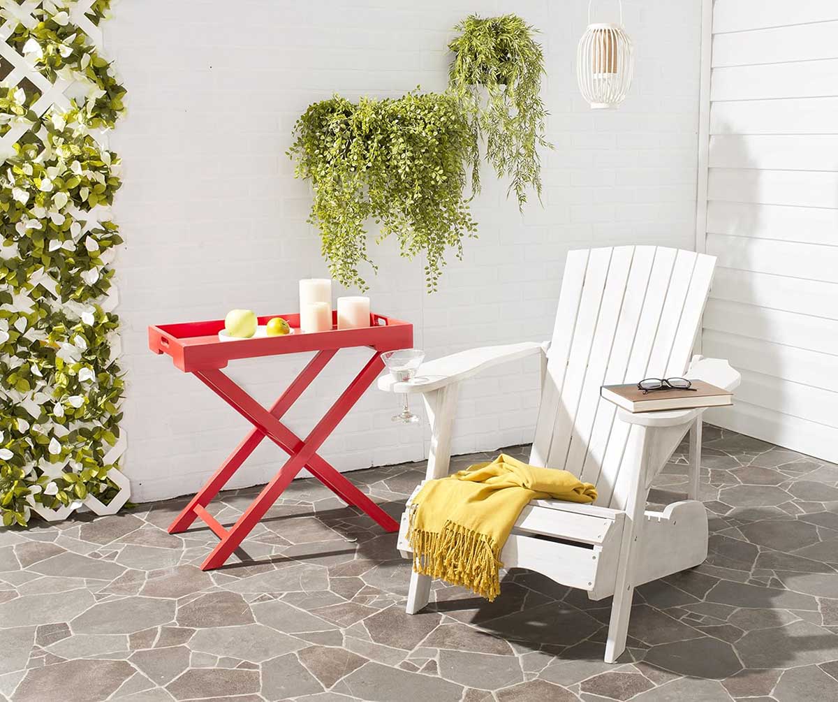 Safavieh Mopani Adirondack Chair White best adirondack chairs