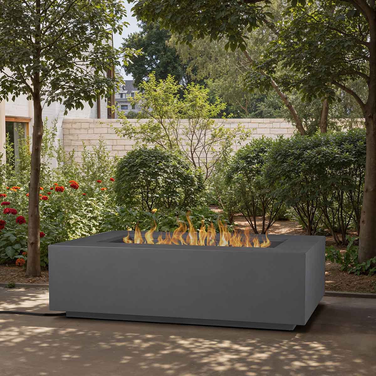 West Elm Rutland Rectangle Fire Pit Table best fire pit tables