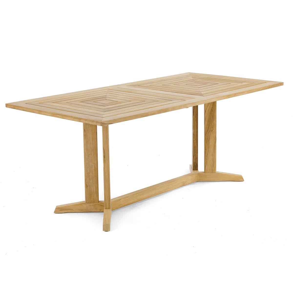 Westminster Teak Rectangular Teak Outdoor Dining Table , 72'' in. W 36'' in. D best teak outdoor dining tables