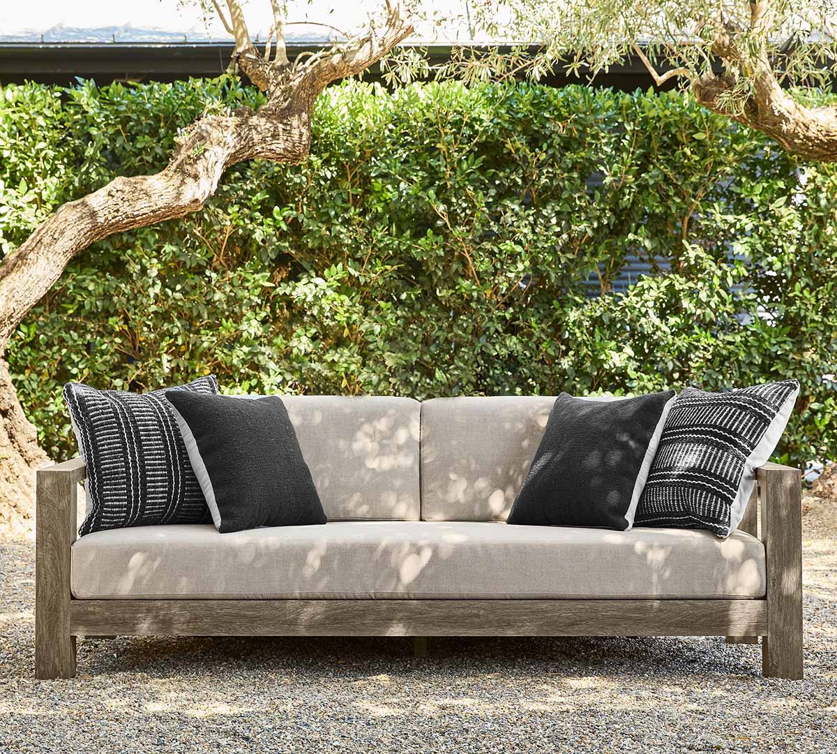 Pottery Barn Rockport Outdoor Sofa (86) best metal outdoor dining tables