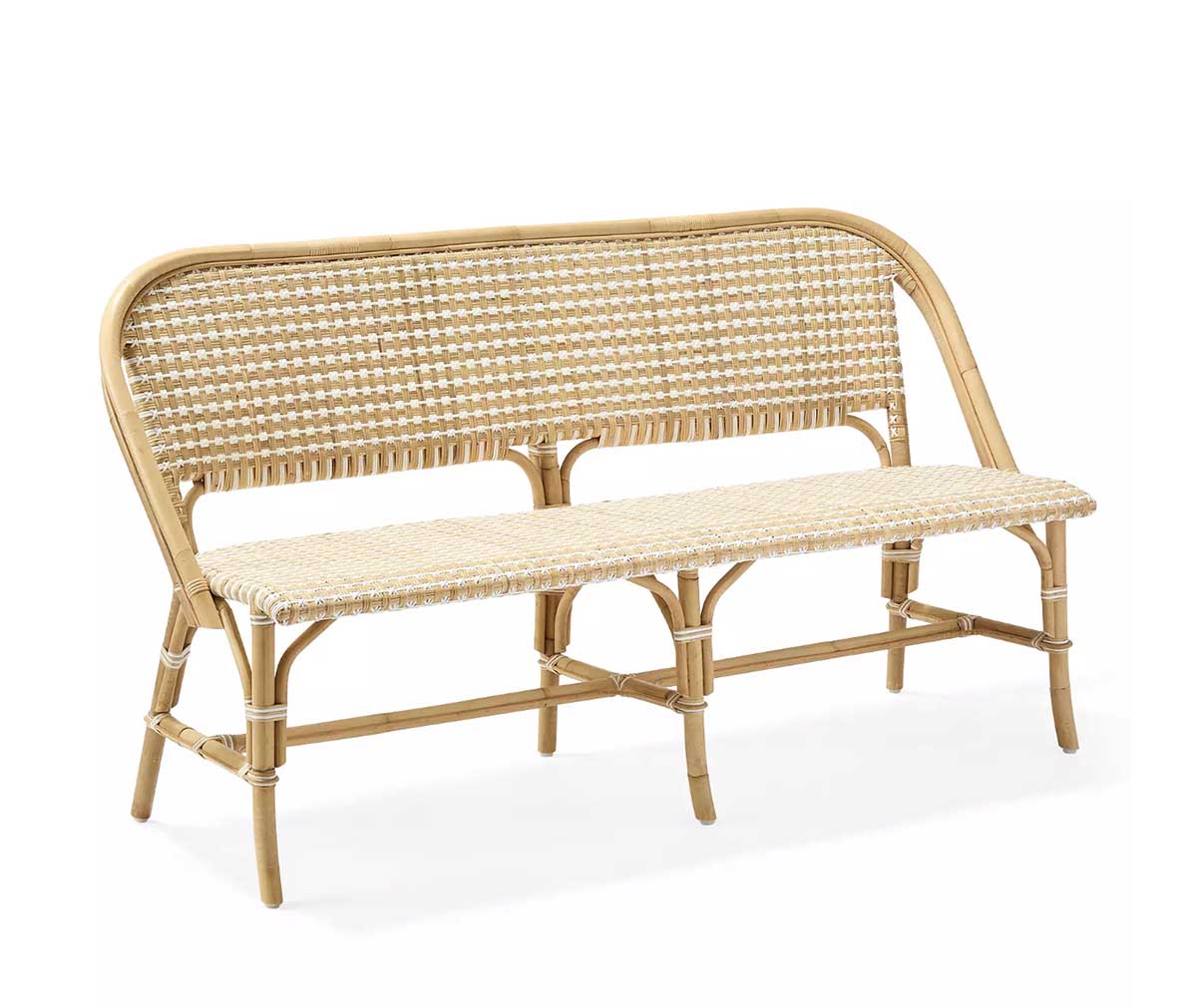 Serena and Lily Riviera Étoile Bench best rattan benches