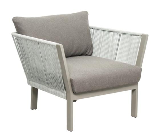 St. Helena Lounge Chair, Gray One Kings Lane outdoor rope chairs