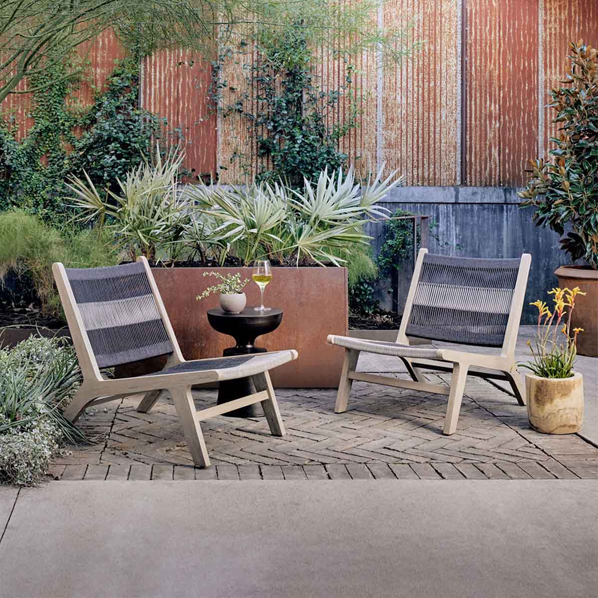 West Elm Julian Outdoor Rope Lounge Chair best outdoor rope chairs