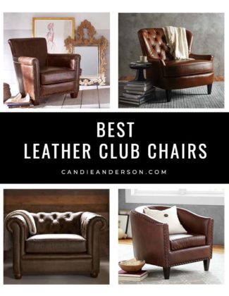 Lifestyle expert, journalist and interior design blogger, Candie Anderson of candieanderson.com has the scoop on 20 of the best leather club chairs in a variety of styles, designs and price ranges!