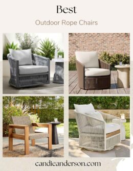 Lifestyle expert, journalist and interior design blogger Candie Anderson of candieanderson.com shares the 15 best outdoor rope chairs for 2026.