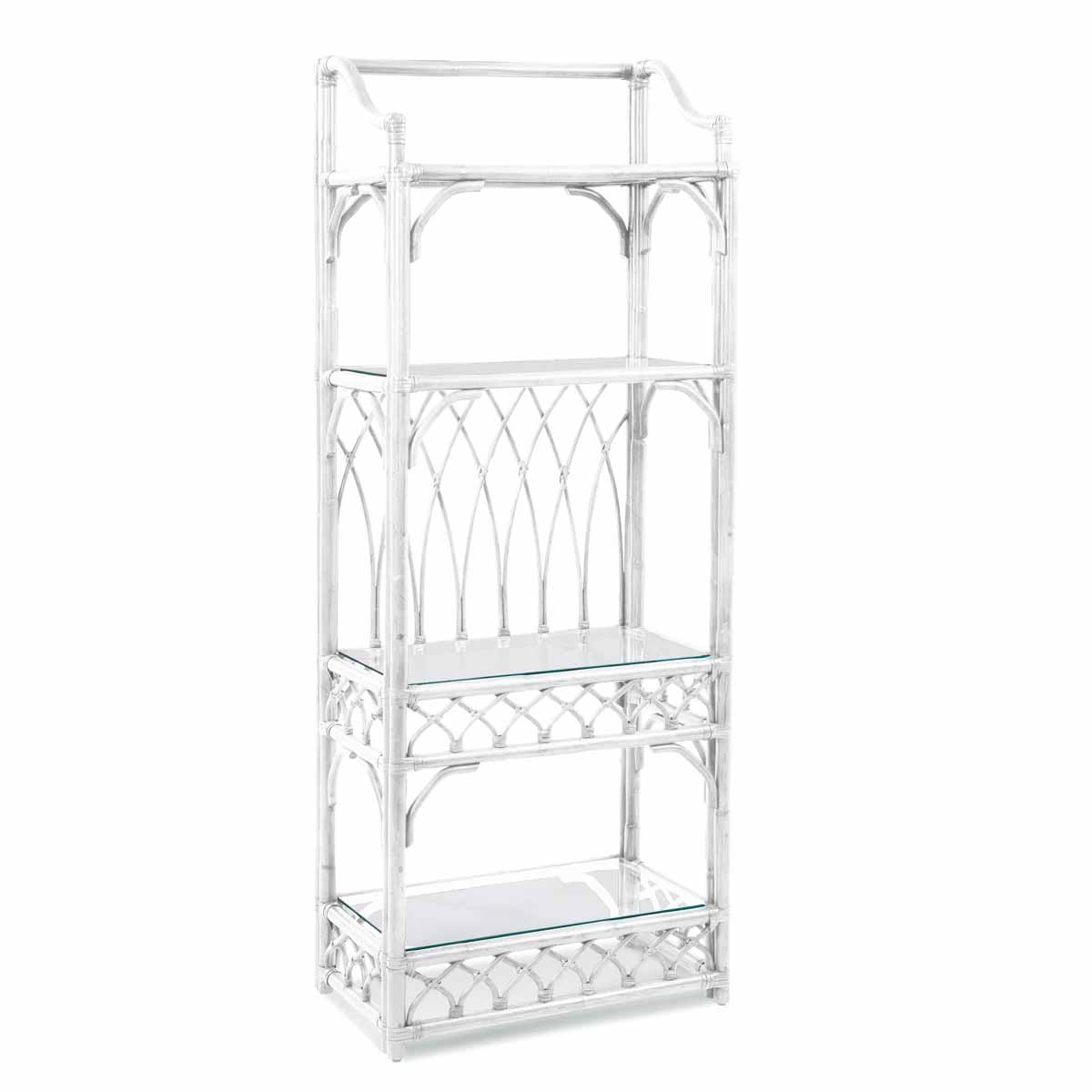 Braxton Culler Edgewater Etagere Bookcase Frost White best rattan bookcases