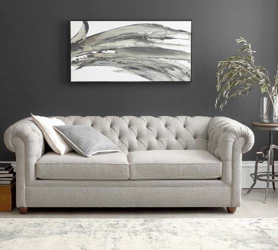 Pottery Barn Chesterfield Roll Arm Upholstered Sleeper Sofa upholstered chesterfield sofas 