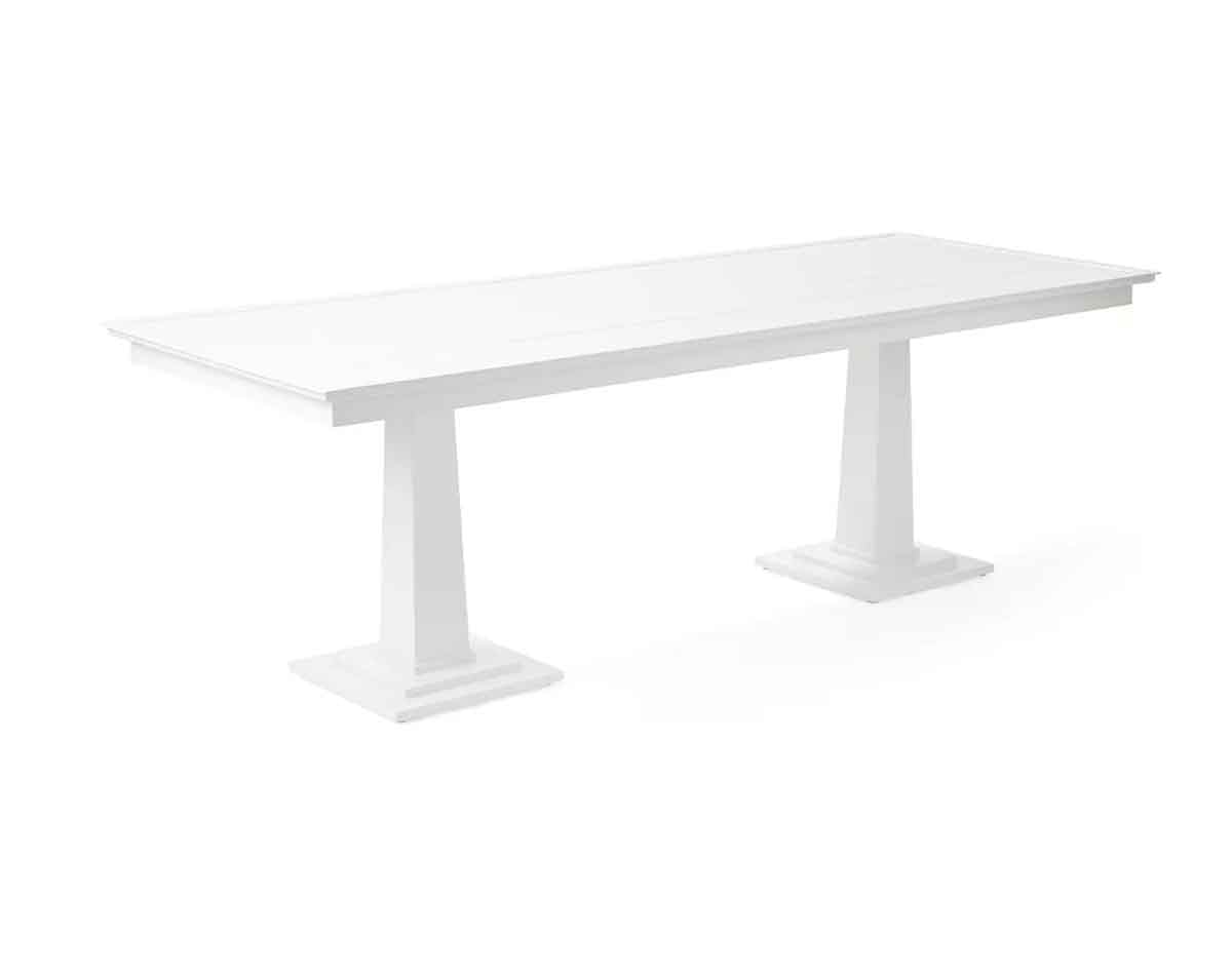 Serena and Lily Hampstead Rectangular Dining Table White outdoor dining tables