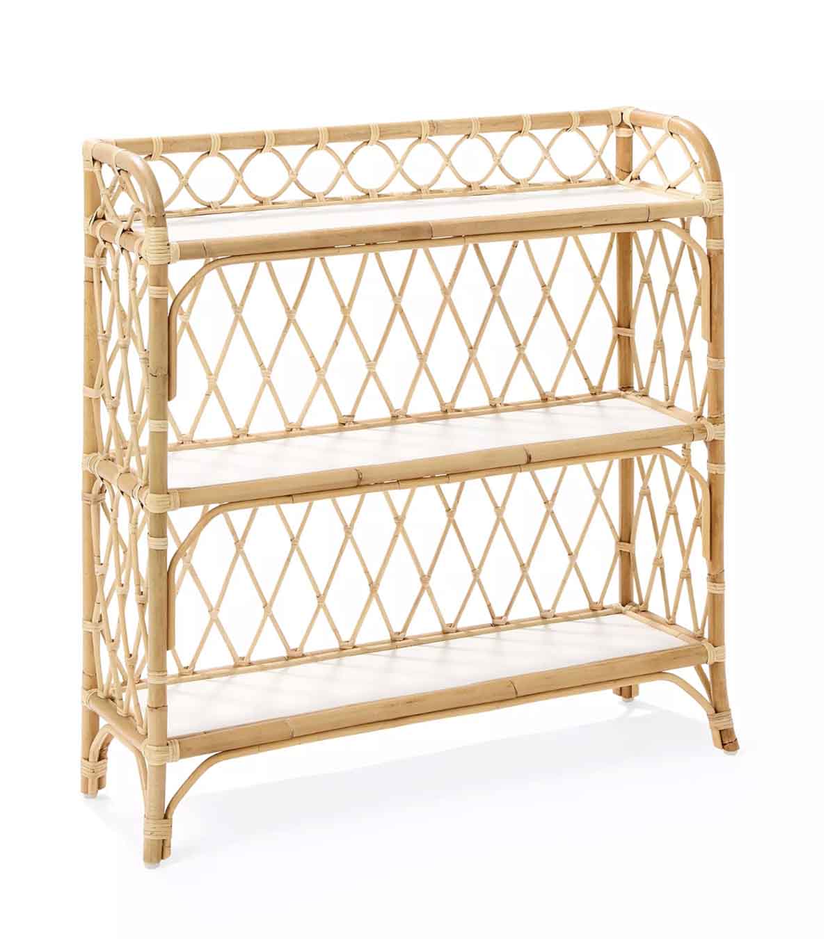 Serena & LIly Willow Low Bookshelf best rattan bookcases bookshelves