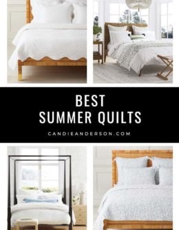 Lifestyle expert, journalist and interior design blogger Candie Anderson of candieanderson.com has the scoop on 20 gorgeous summer quilts that will keep you cool during this heatwave and all summer long!