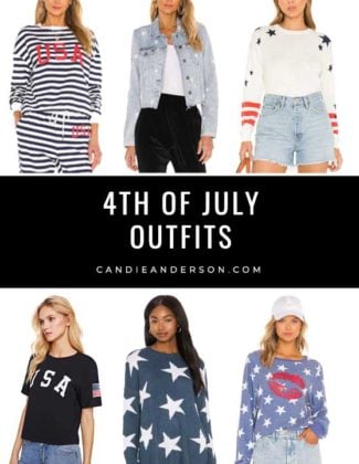 Style expert, journalist and fashion blogger Candie Anderson of candieanderson.com has the scoop on 21 trendy 4th of July outfit ideas! You'll love the cute dresses, tops, sweaters, sweatshirts, shorts, rompers and more! They are perfect for women of all ages. They're also a must for the Summer Olympics which will be taking place very soon.