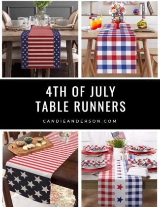 Are you searching for the perfect table runner for your 4th of July celebration? If so, you're in luck! Lifestyle expert, journalist and interior design blogger Candie Anderson of candieanderson.com has the scoop on 23 of the best 4th of July table runners in every design, style, and trend!