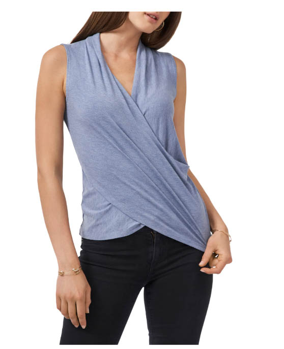 1.State Surplice Sleeveless Top Blue Denim Heather nordstrom anniversary sale