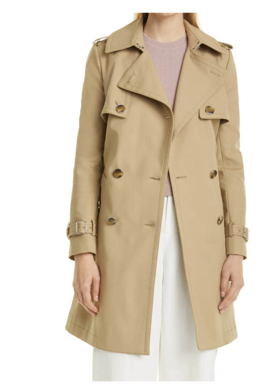 Club Monaco Maite Trench Coat Latte nordstrom anniversary sale fall fashion