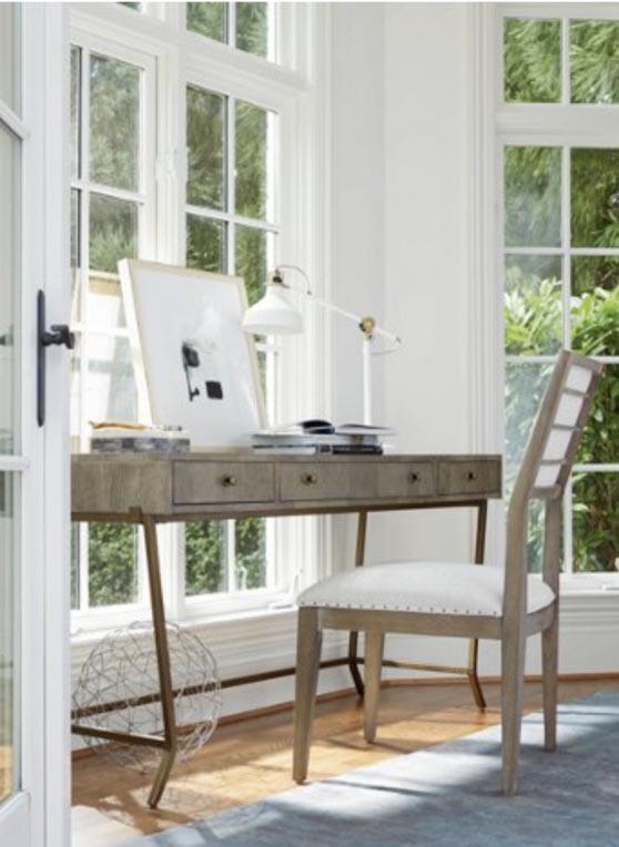 Playlist Desk, Java Gray rustic desks