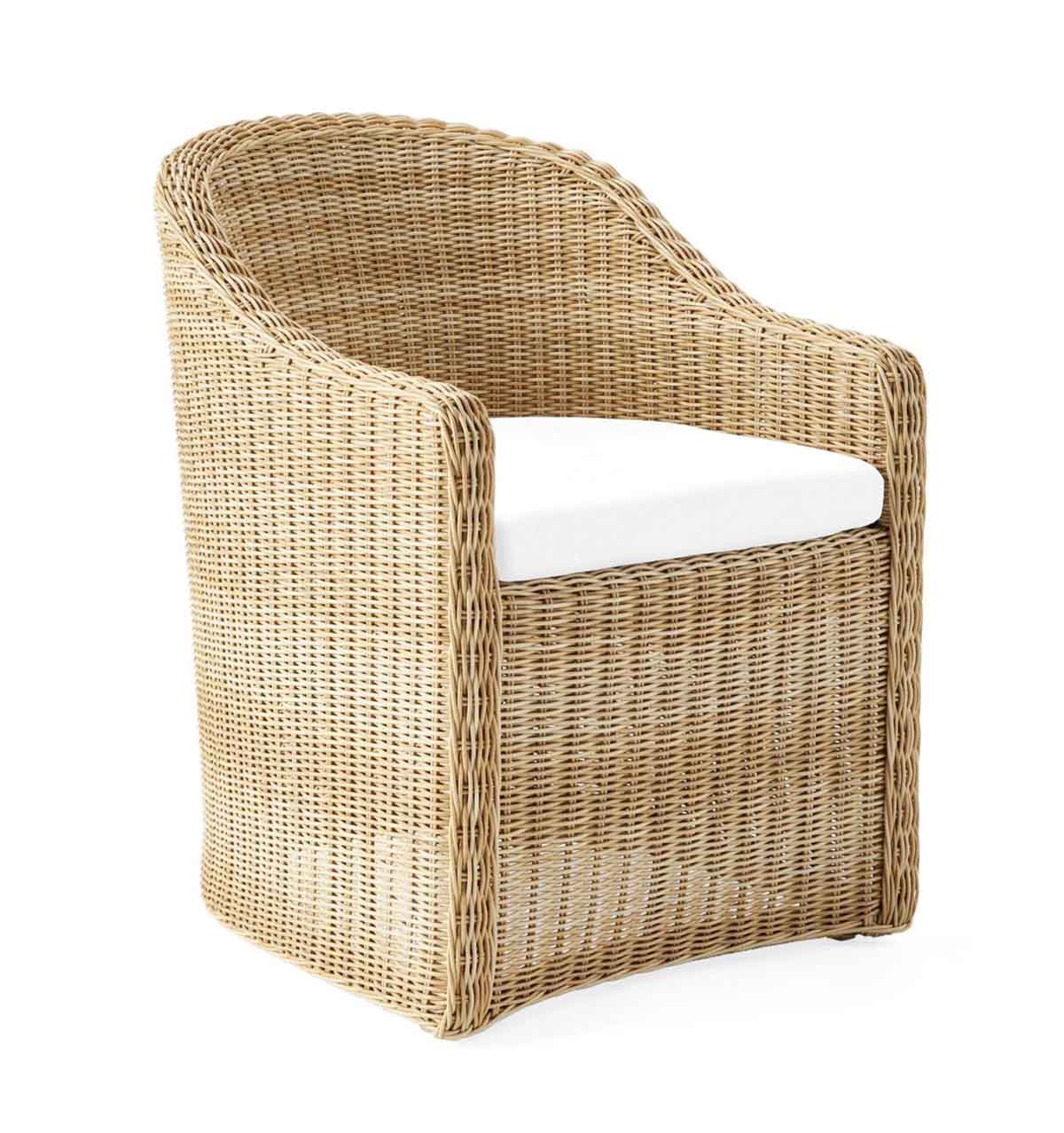 Serena and Lily Tofino Dining Chair - Light Dune best outdoor wicker dining chairs