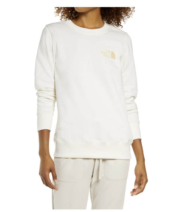 The North Face Heritage Crewneck Sweatshirt Gardenia White nordstrom anniversary sale