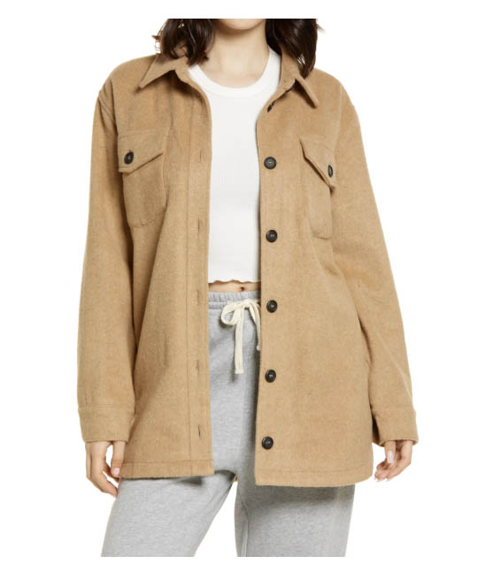 Thread & Supply Shirt Jacket Camel nordstrom anniversary sale fall fashion