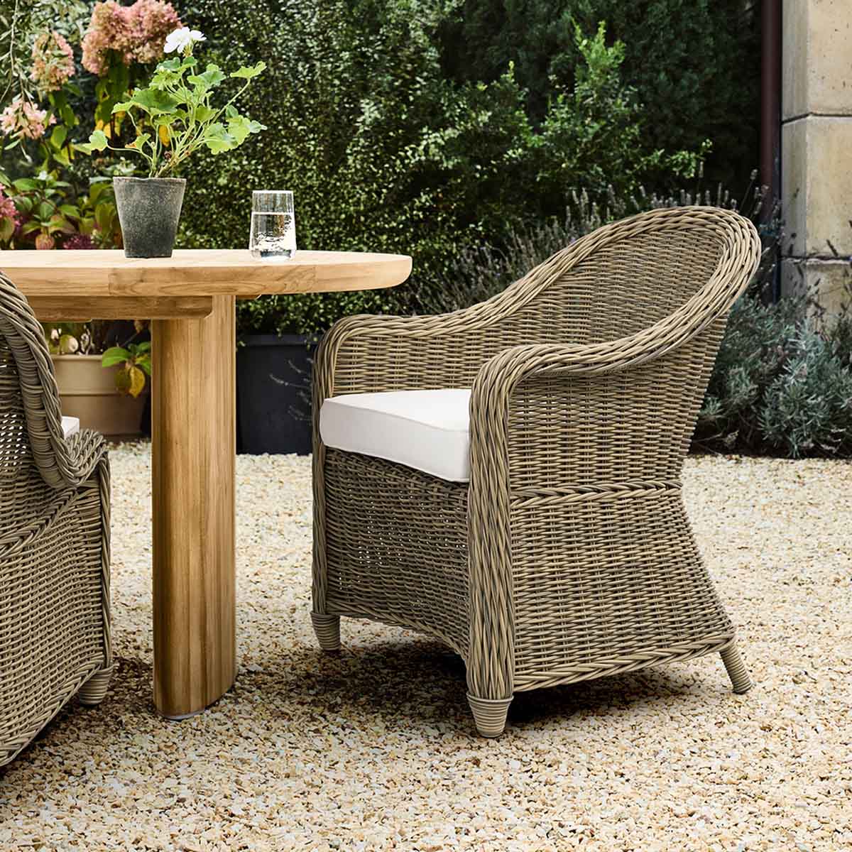 Williams Sonoma Manchester Outdoor Dining Armchair outdoor wicker dining chairs best