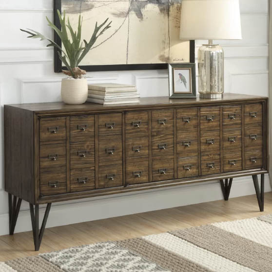 Williston Forge Munden 64" Wide Credenza industrial media consoles
