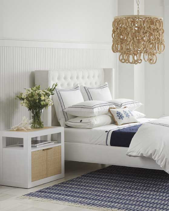 Serena and Lily Tall Broderick Tufted Bed serena and lily beds sale