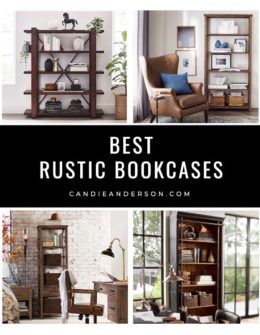 Lifestyle expert, journalist and interior design blogger Candie Anderson of candieanderson.com has the scoop on 20 of the best rustic bookcases in every top interior design, style and trend. They are perfect for your living room, dining room, master bedroom, guest bedroom, home office and even your kitchen! They will be a staple in any home.