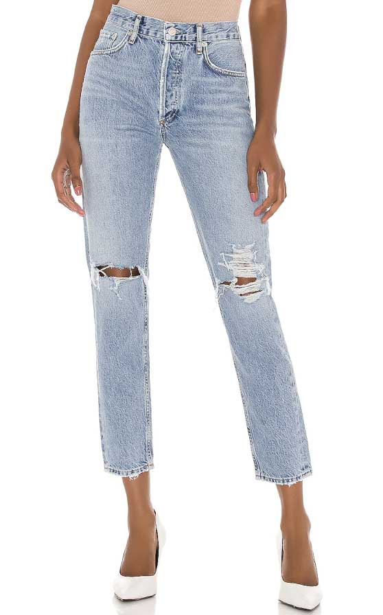 AGOLDE Jamie High Rise Classic Jeans Spectator best casual fall fashion under 200 dollars
