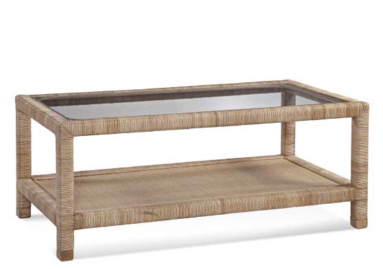 Braxton Cueller Pine Isle Coffee Table with Storage best rattan coffee tables