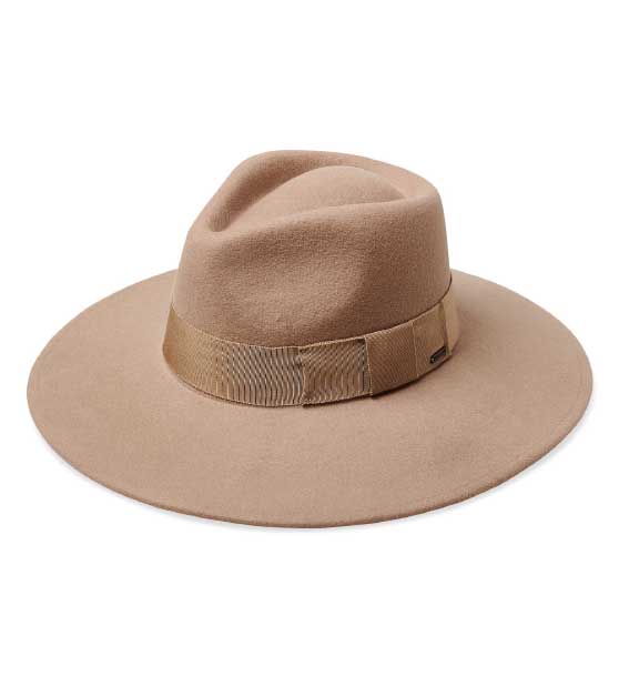 Brixton Joanna Felted Wool Hat Light Tan best casual fall hats women